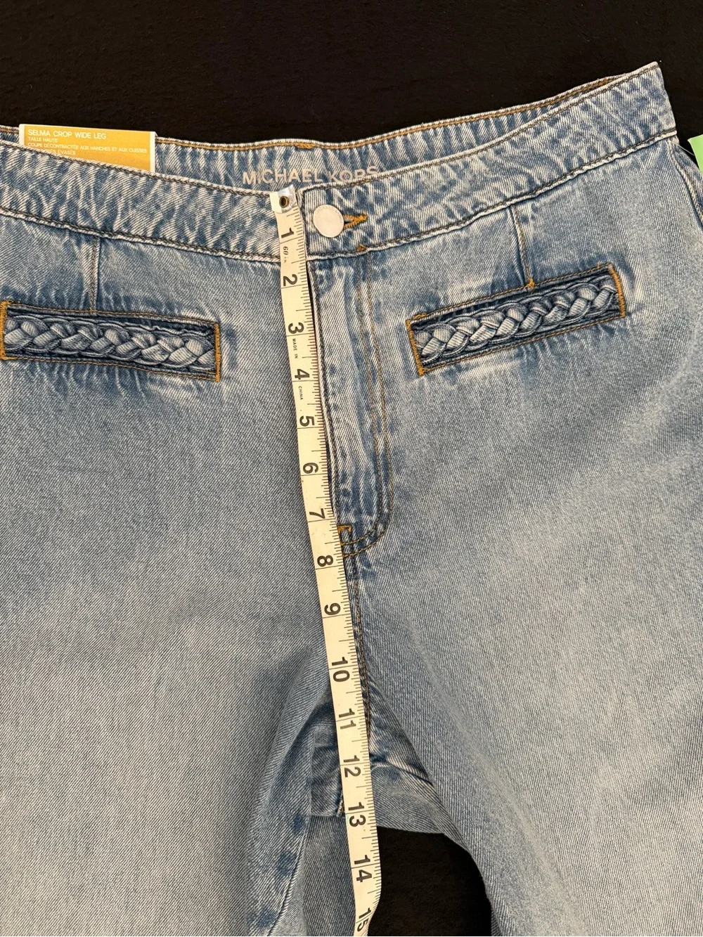 Michael Kors Selma Crop Wide Leg Jeans Women’s High Rise Size 12P NWT